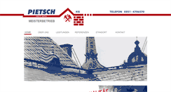 Desktop Screenshot of pietsch-dach.de