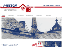 Tablet Screenshot of pietsch-dach.de